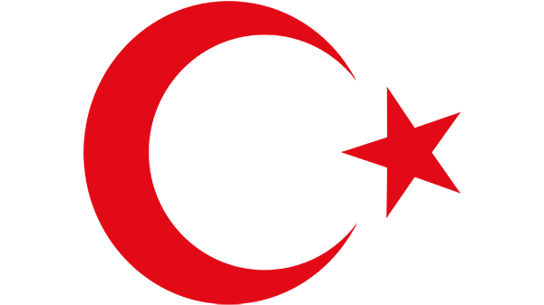 Embleem van Turkije - in kleur op transparante achtergrond - 600 * 337 pixels 